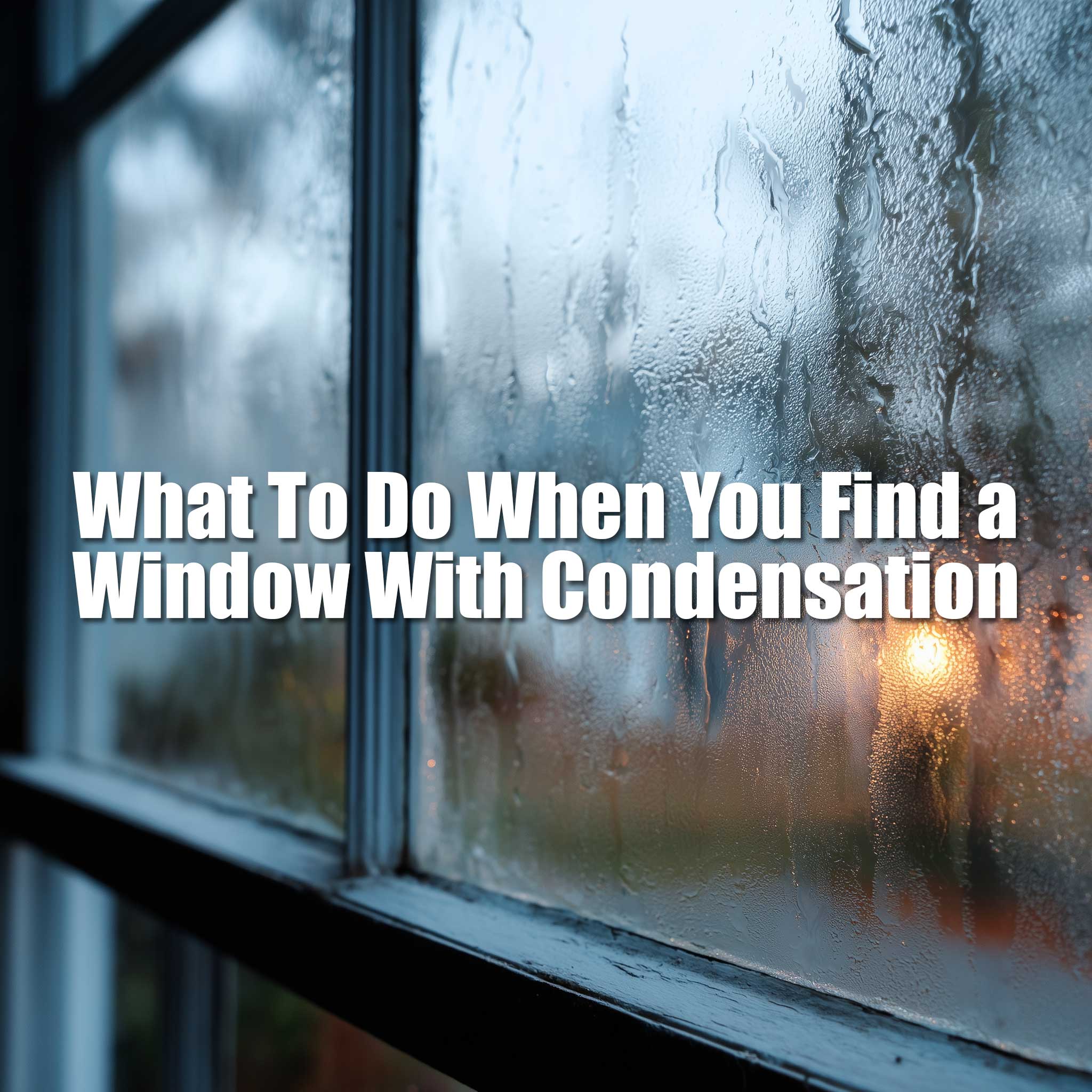 Foggy Glass Fixes: What To Do When You Find Window Condensation In Indianapolis.